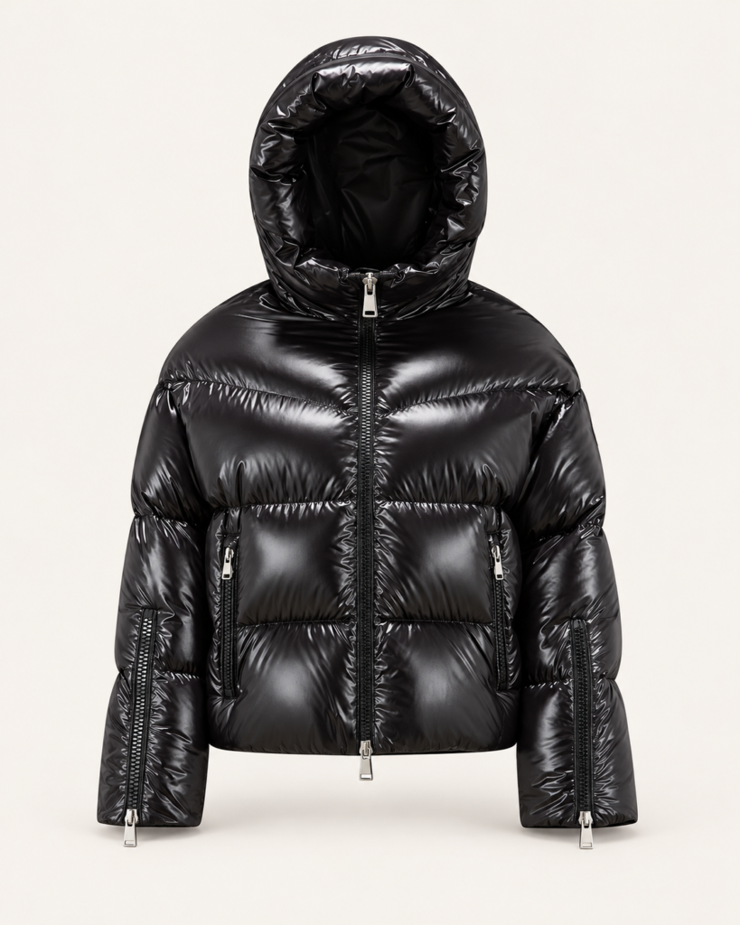Doudoune noire Ton Bijou avec capuche